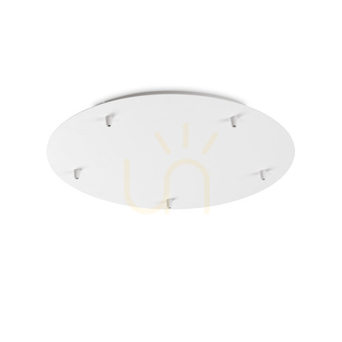 Kontrola Stropní rozeta Ideallux ROSONE Standard 5 světel bílá 46 cm 285634