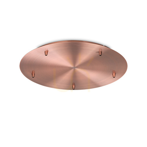 Kontrola Stropní rozeta Ideallux ROSONE 5 světel měděná 46 cm 285672