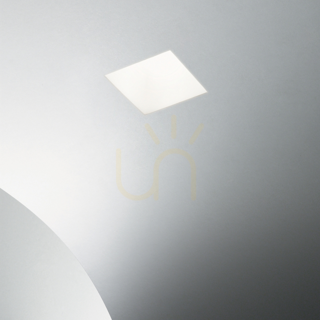 Pohled Vestavné svítidlo Ideallux SAMBA FI SQUARE D70 bílé sádrové GU10 139029 Vestavné svítidlo Ideallux SAMBA FI SQUARE D70 bílé sádrové GU10 139029