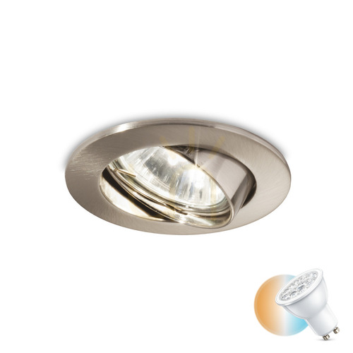 Kontrola Zapuštěné svítidlo Ideallux Swing nikl GU10 083148