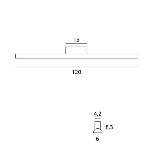 Kontrola Nástěnné svítidlo Max Light Tampa C0243 černé 120 cm LED 3000K IP44