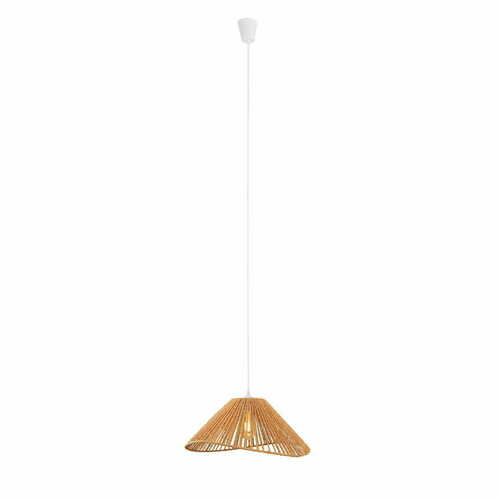 Kontrola Přívěsek světla Max Light Amalfi P0577 bílý 45 cm tkaný papír
