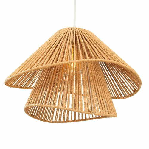 Kontrola Závěsné svítidlo Max Light Amalfi P0578 bílé 45 cm tkaný papír