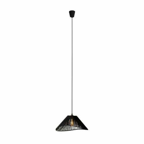 Kontrola Přívěsek světla Max Light Amalfi P0579 černý 45 cm tkaný papír