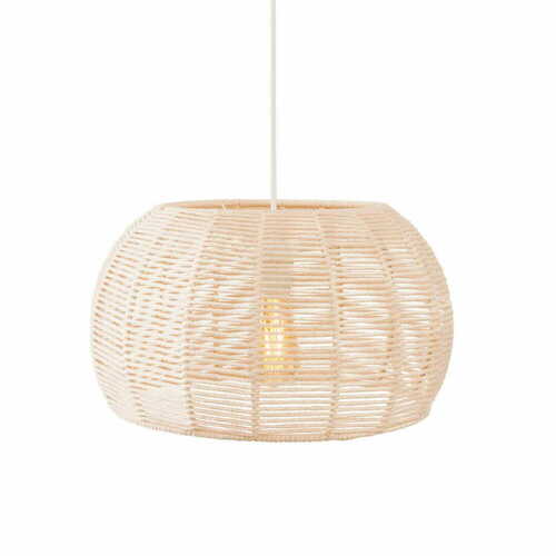 Kontrola Závěsné svítidlo Max Light Praslin P0583 bílé bavlněné 39 cm 15W