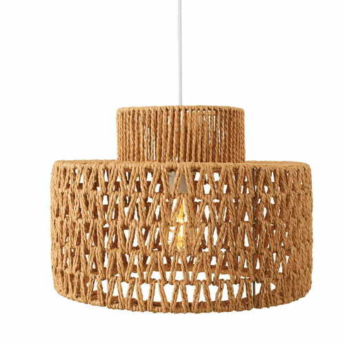 Kontrola Závěsné svítidlo Max Light Raffle P0587 bílé 40 cm tkaný papír