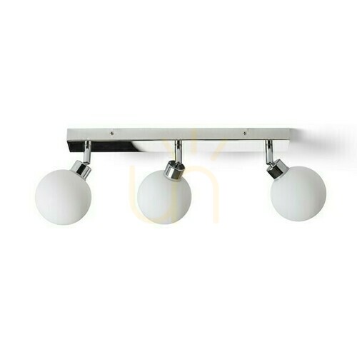 Kontrola Nástěnné svítidlo Bolly Iii Povrchová montáž Opal Glass/Chrome 230 V Led G9 3x3 W Ip44