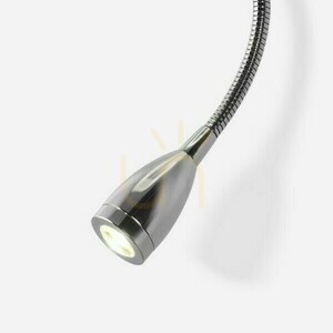 Nástěnné svítidlo Rendl PERTH R13661 E14 s textilním stínidlem a LED lampičkou na čtení, béžové/bílé/chrom small 2