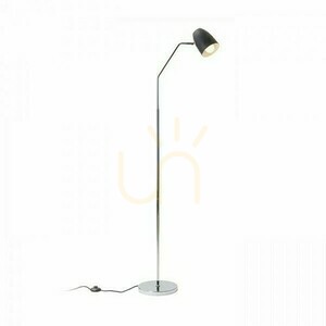 Stojací lampa Rendl PRAGMA černo-chromová E27 11 W R12989 small 0