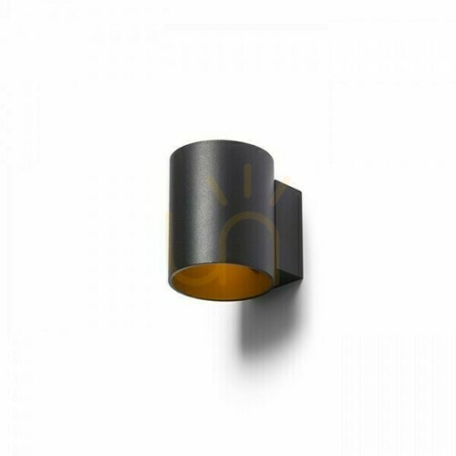 Kontrola Nástěnné svítidlo Tuba W nástěnné svítidlo Black Matte /Gold 230 V Led G9 5