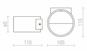LED nástěnné svítidlo Rendl BIARITZ R12606 bílé, 5 W, 3000 K small 4