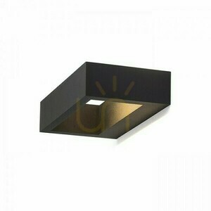 Neman nástěnná lampa černá 230 V Led 10 W 3000 K small 3