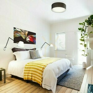 Plafond Otis 50 stropní černobílá 230 V Led E27 3x15 W. small 1