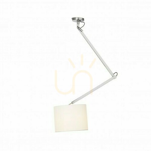 Kontrola Nástěnné svítidlo Madison C Ceiling White Chrome 230 V Led E27 15 W.