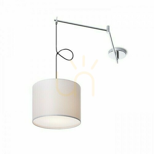 Kontrola Nástěnné svítidlo Broadway Pendant s otočným knoflíkem Bílý chrom 230 V Led E27 15 W.