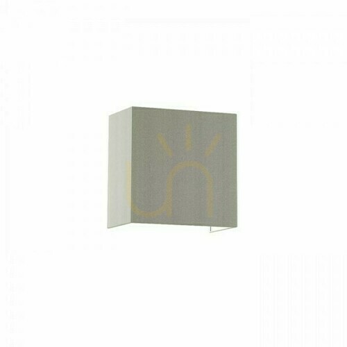 Kontrola Rendl LOPE W 25/14 nástěnné svítidlo, světle šedé chintzové stínidlo / bílé PVC, E27, 15 W