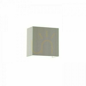 Rendl LOPE W 25/14 nástěnné svítidlo, světle šedé chintzové stínidlo / bílé PVC, E27, 15 W small 2