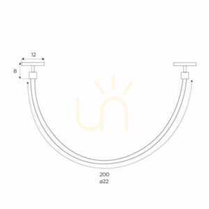 Lištové svítidlo Max Light MAX Magnetic M0022N 20W 3000K černé 200 cm small 2