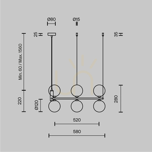 Závěsné svítidlo RING MOD013PL-06W Maytoni small 7