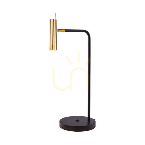 Kontrola Stolní lampa Antigo Amos leštěná mosaz/černá 63,5 cm 8909