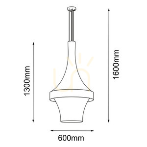Závěsné svítidlo Antigo Dota A béžové 60 cm 3000K LED 5035 small 1