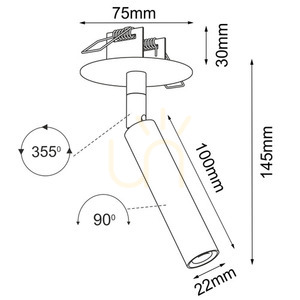Zapuštěné svítidlo Antigo Ace In 22 bílé G9 LED 3251 small 1