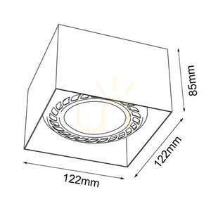 Stropní svítidlo Antigo Cage bílé 12,2 cm LED ES111 1268 small 1