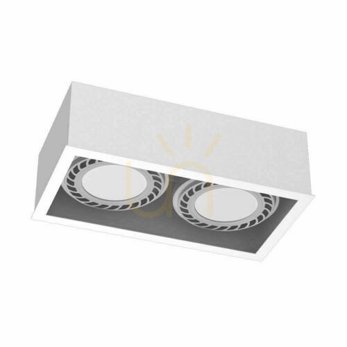 Kontrola Stropní svítidlo Antigo Cage 1-2 bílé LED ES111 25,5 x 13,5 x 8,5 cm (1274)
