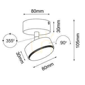 Bodové svítidlo Antigo Drop Move 2291 bílé GX53 LED small 1