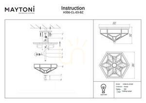 Plafón ZEIL H356-CL-03-BZ Maytoni small 4