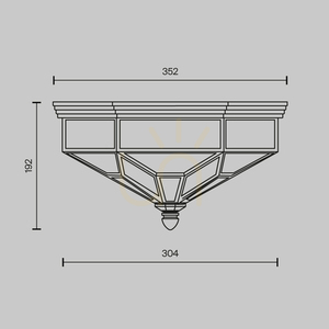Plafón ZEIL H356-CL-03-BZ Maytoni small 5