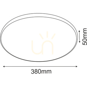 Stropní LED svítidlo Antigo Ika 38 cm 4000K 2250 lm bílé/černé 1065 small 1