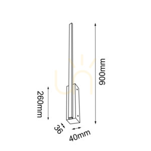 Nástěnné svítidlo Antigo Slim W 90 LED bílé 90 cm 4027 small 1