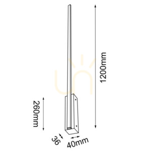 Nástěnné svítidlo Antigo Slim W 120 LED bílé 120 cm 3000K 4029 small 1
