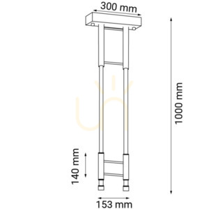 Závěsné svítidlo Antigo Alha S 2 černé LED 4000K 9072 small 1
