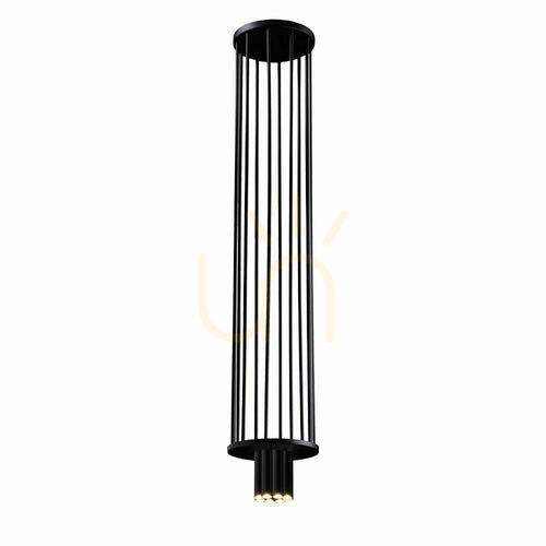Kontrola Plafon Antigo IHI 8xG9 černý 114 cm ocel 9006