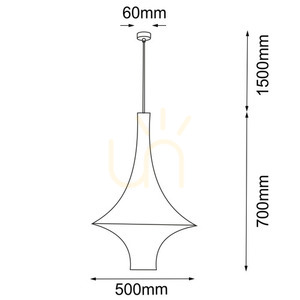 Závěsné svítidlo Antigo Alda L bílé 50 cm E27 5116 small 1