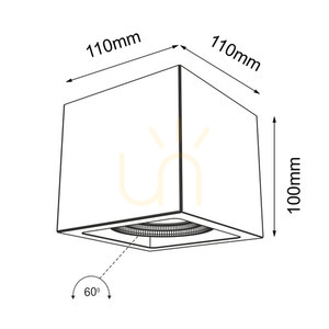 Plafon Antigo Awa bílý 100 mm GU10 7083 small 1