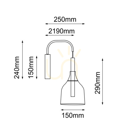 Kontrola Nástěnné svítidlo Antigo Botor K 4020 černé, sklo, G9 LED