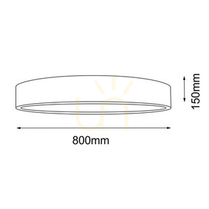 Stropní svítidlo Antigo Bungo 80 černé 9x E27 80 cm 1157 small 1