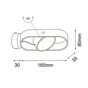 Nástěnné svítidlo Antigo Furoku K LED 3000K černé 7976 small 1