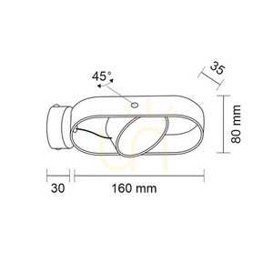Nástěnné svítidlo Antigo Furoku K LED 4000K černé 8507 small 1