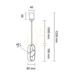 Závěsné svítidlo Antigo Furoku 1 černé LED 4000K 8537 small 1