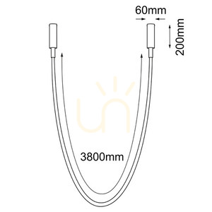 Závěsné svítidlo Antigo Hebi LED 420 cm černé 4000K 5059 small 1