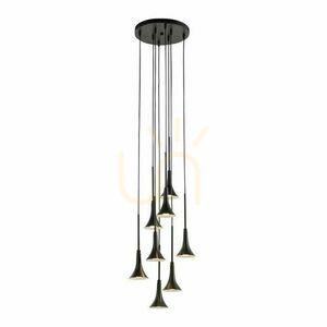 Závěsné svítidlo Antigo Kanzaki 8 černé LED 3000K 300 mm 7942 small 0