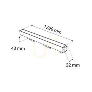 Magnetické bodové svítidlo Antigo Komatsu LED 120 cm černé 3000K 3200 lm 6589 small 1