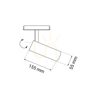 Magnetické bodové svítidlo Antigo Komatsu Komassa LED 15W 1200 lm bílé 6627 small 1
