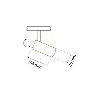 Bodové svítidlo Antigo Komassa Komatsu bílé 45 mm LED 3000K 560 lm 6640 small 1