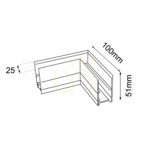 L spojka pro magnetickou přípojnici Antigo Komatsu 48V černá 6517 small 1