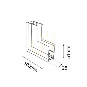 L spojka Antigo Komatsu 48V pro magnetickou přípojnici, černá 6521 small 1
